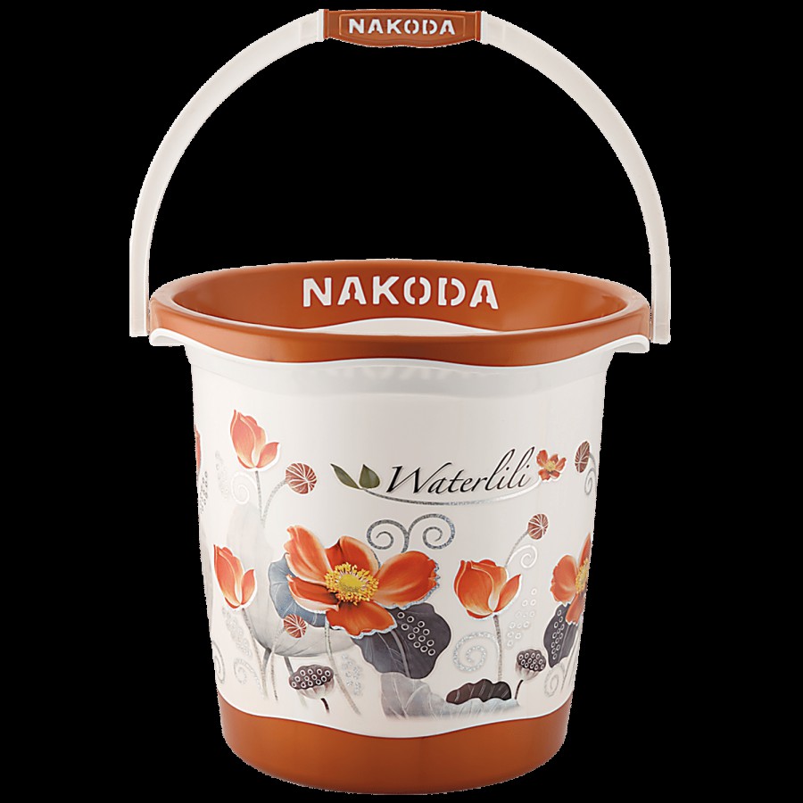 Nakoda Pixel Printed Designer Bucket - Assorted Colour