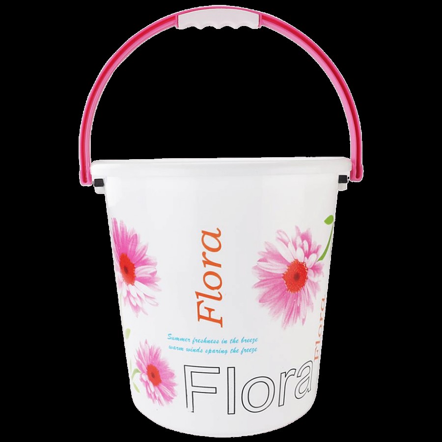 Nayasa Boon Plastic Dlx Bucket With Handle No. 20 - Pink