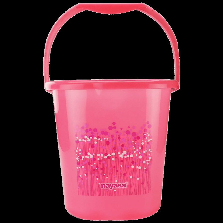 Nayasa Funk Square Ring Bucket With Handle No. 20 - B Pink