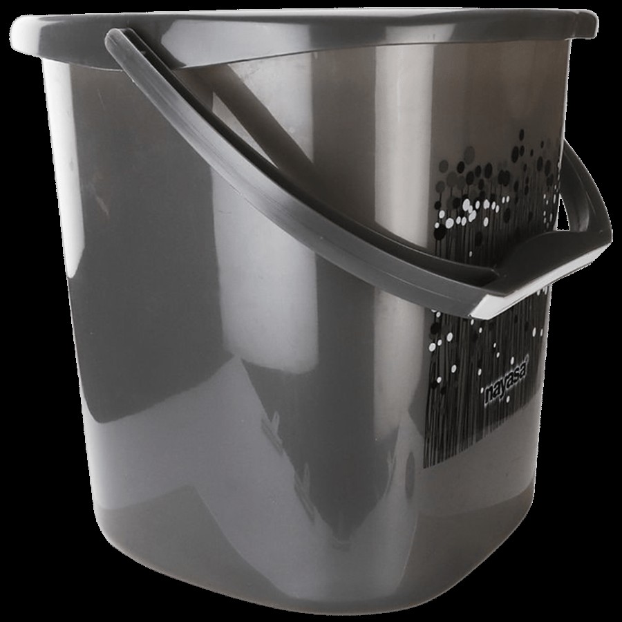 Nayasa Funk Square Ring Bucket With Handle No. 20 - Black/Grey