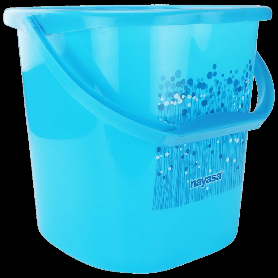 Nayasa Funk Square Ring Bucket With Handle No. 25 - Blue