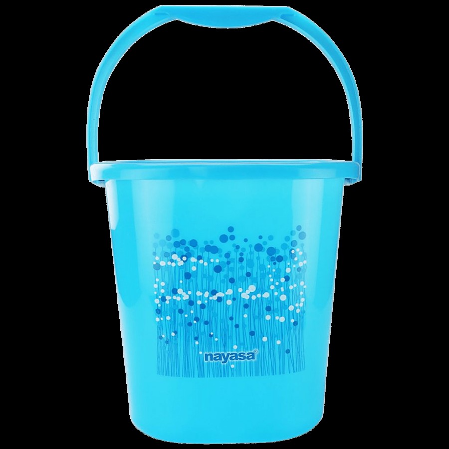 Nayasa Funk Square Ring Bucket With Handle No. 25 - Blue