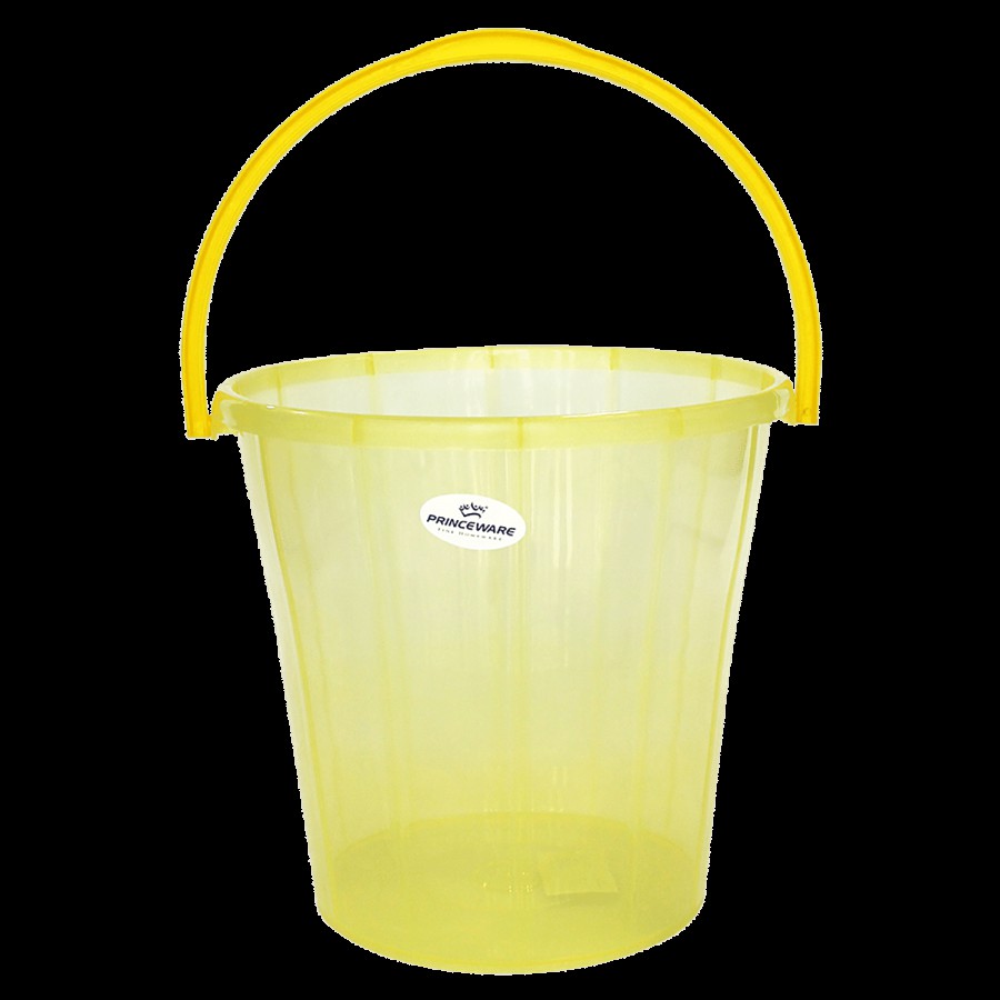 Princeware Super Frosty Plastic Bucket - Yellow