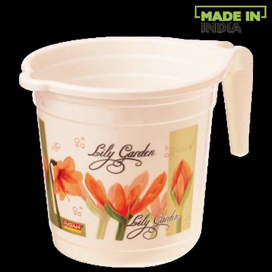 Ratan Plastic Mug With Handle - Lily Brown