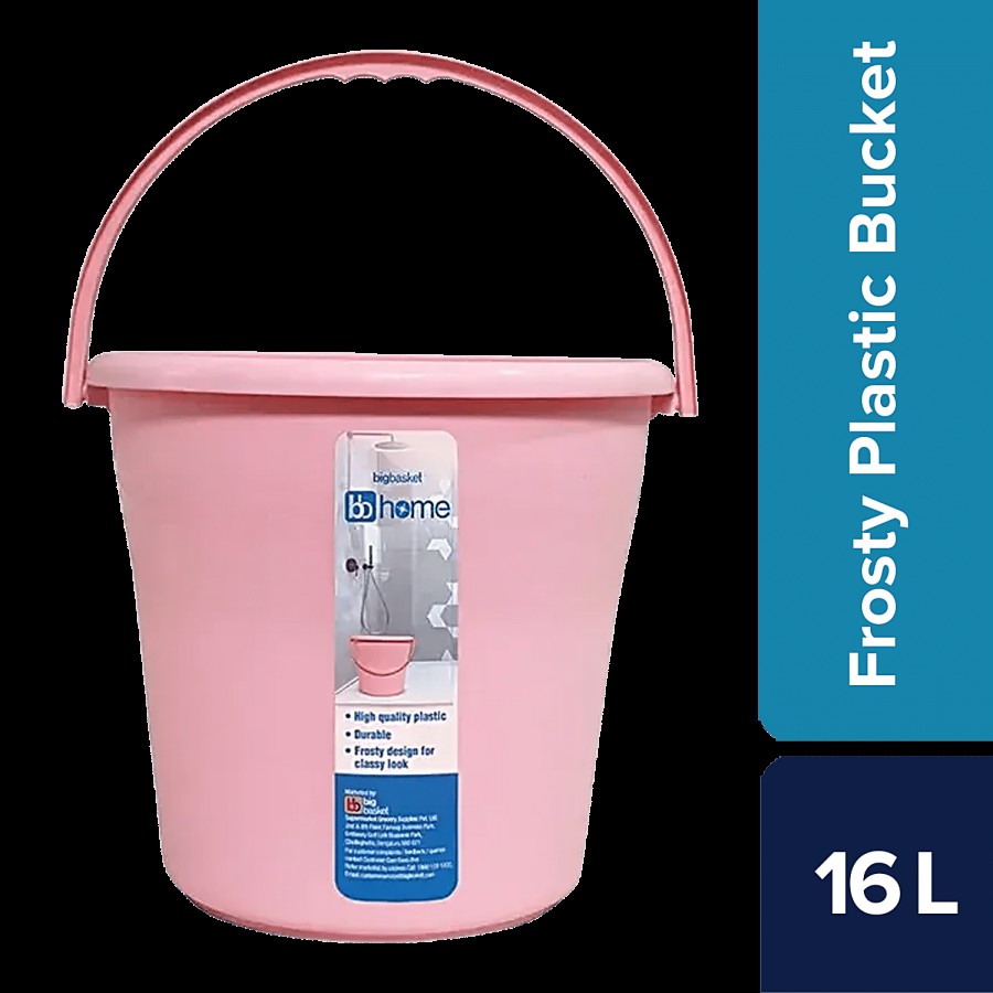 bb home Frosty Plastic Bucket - Sturdy & Durable