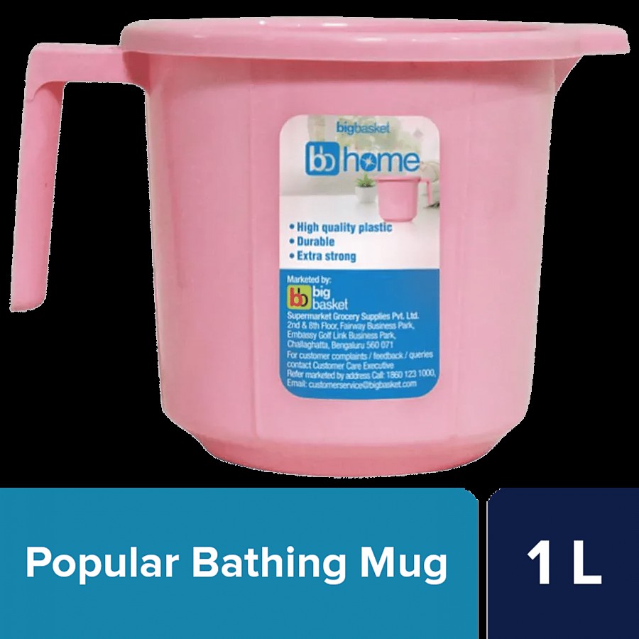 bb home Popular Plastic Bathing Mug - Sturdy & Durable