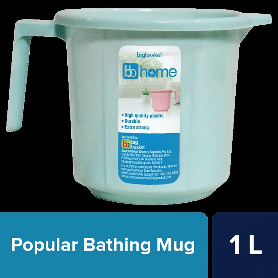 bb home Popular Plastic Bathing Mug - Sturdy & Durable