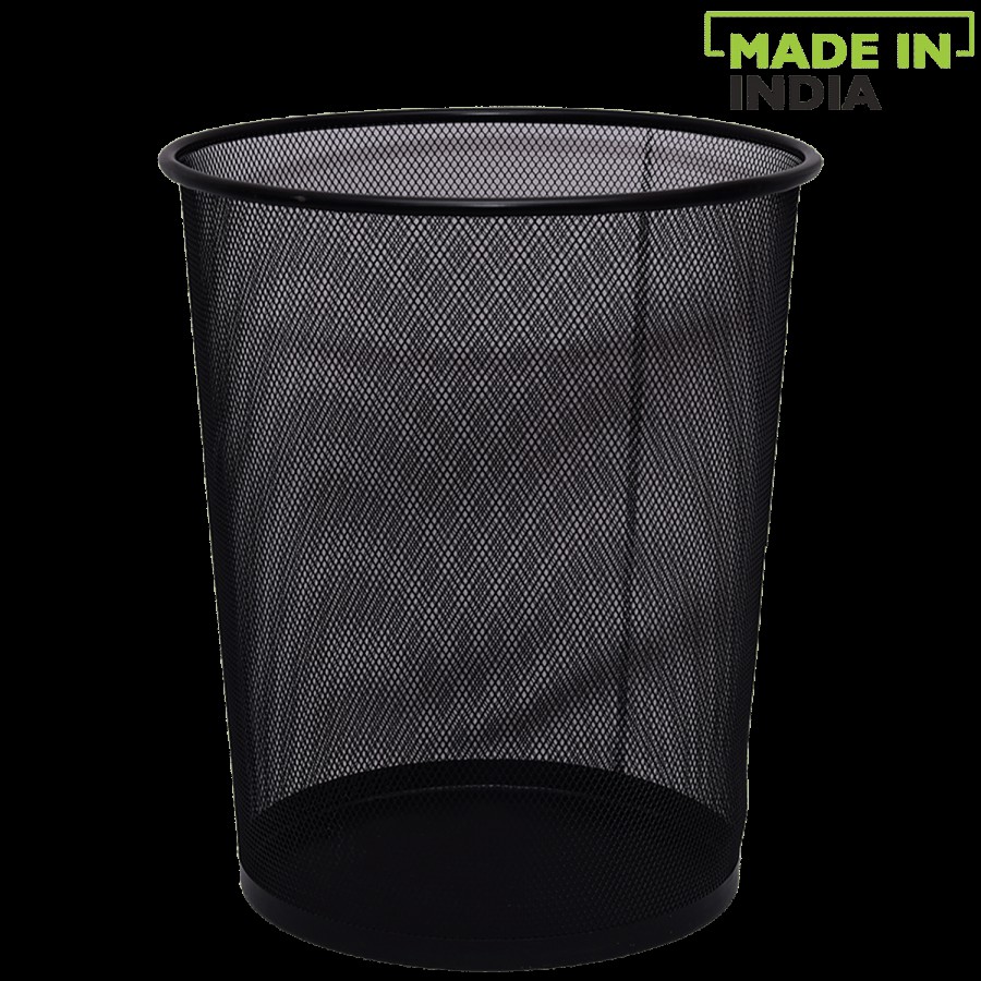 Apex Colour Metal Dustbin / Garbage Bin - Mesh