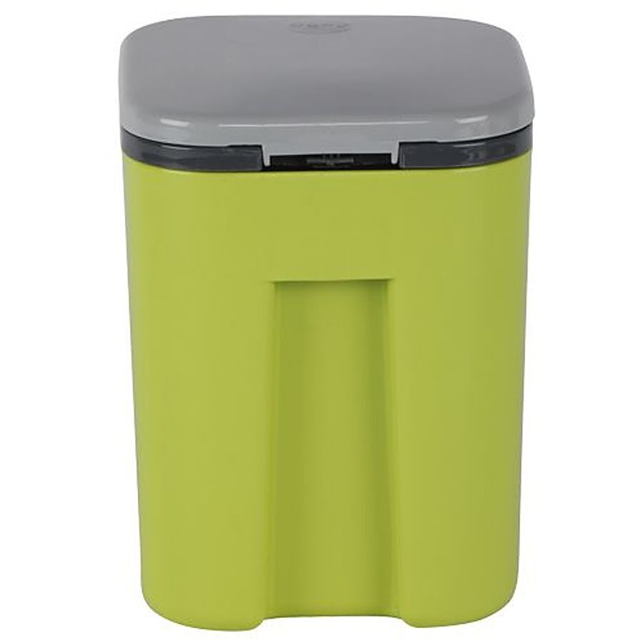 DP Plastic Desktop Dustbin - Green