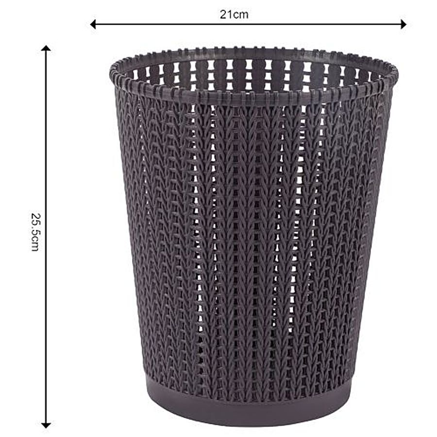 DP Plastic Dustbin/Basket - Dark Purple