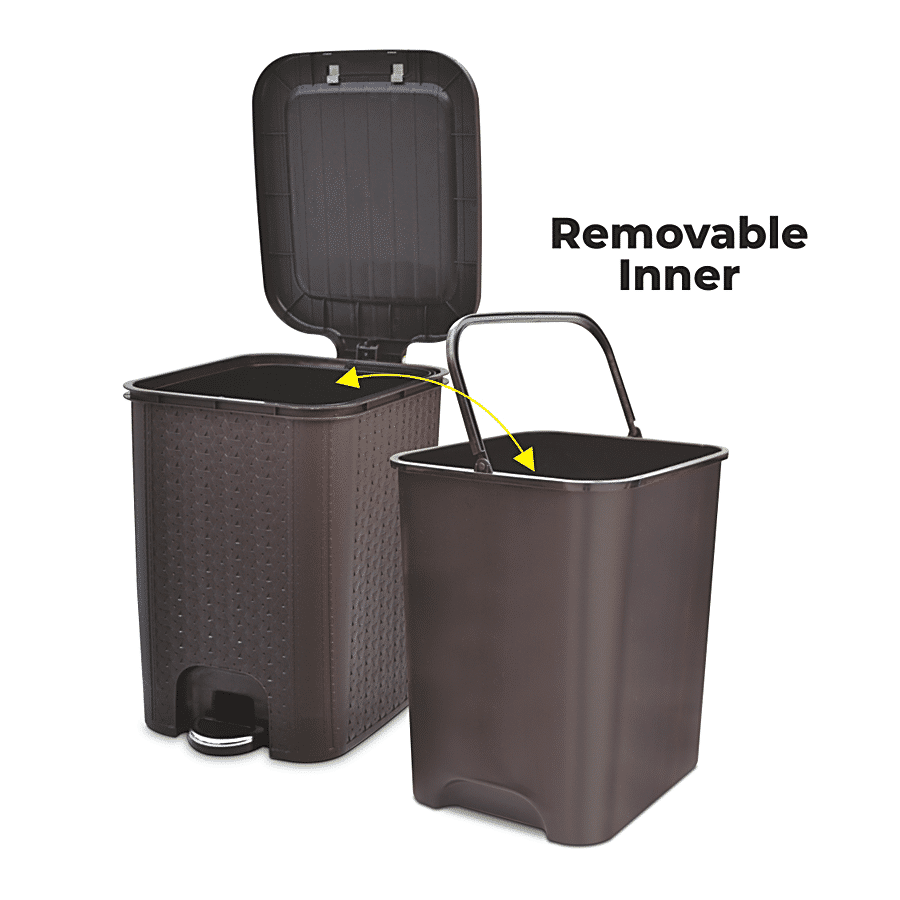 Flair Plastics Ultrahome Pedal Bin - Knit Design Pattern