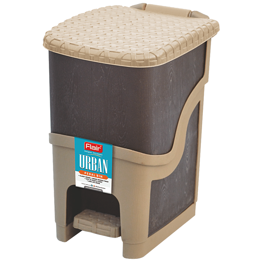 Flair Plastics Urban Pedal Bin - Knit Design Pattern