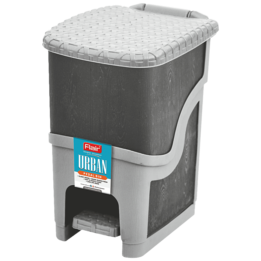 Flair Plastics Urban Pedal Bin - Knit Design Pattern