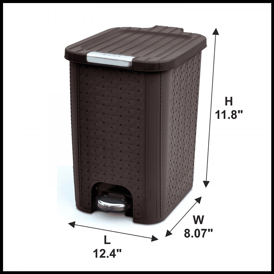 Flair Plastics Ultrahome Pedal Bin - Knit Design Pattern