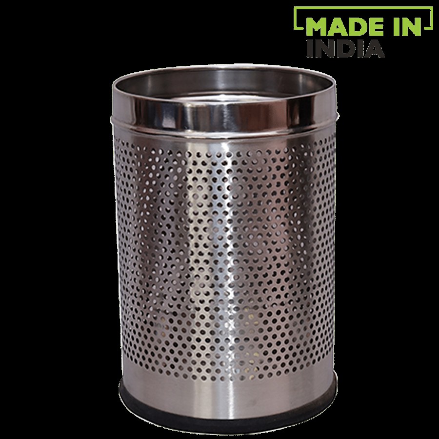 Jai Veer Stainless Steel Dustbin / Garbage Bin - Perforated