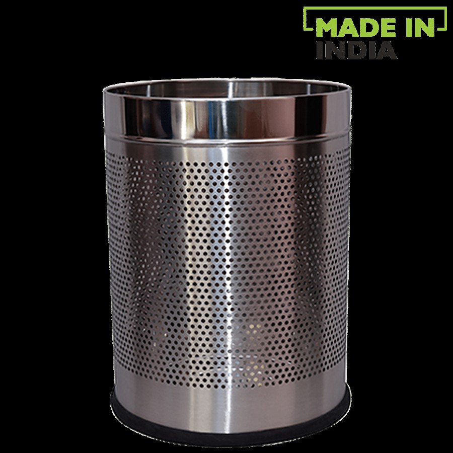 Jai Veer Stainless Steel Dustbin / Garbage Bin - Perforated