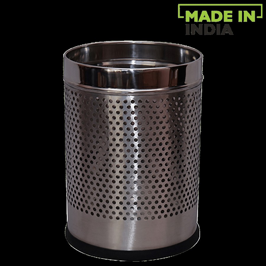 Jai Veer Stainless Steel Dustbin / Garbage Bin - Perforated