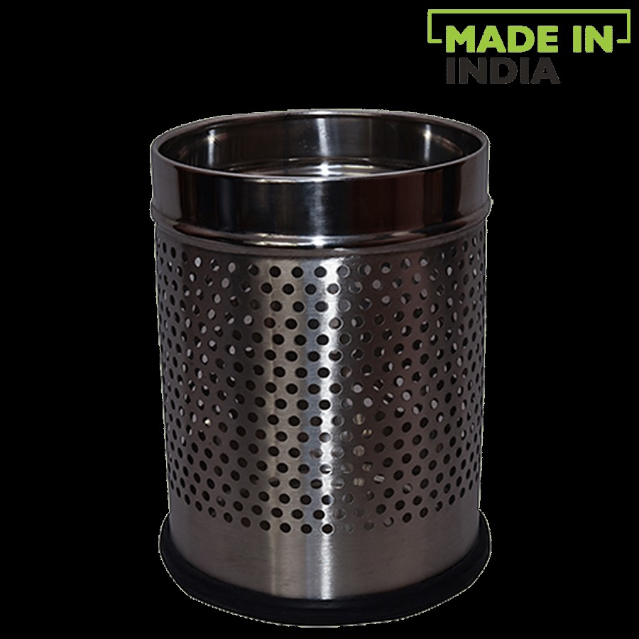 Jai Veer Stainless Steel Dustbin / Garbage Bin - Perforated