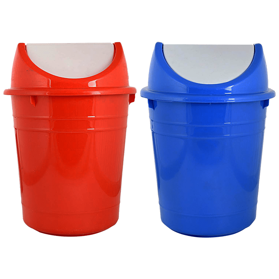 Kuber Industries Plastic Swing Lid Dustbin//Garbage Bin - CTKTC043194