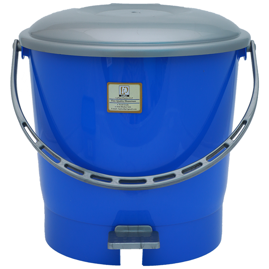 Laplast Pedal Plastic Dustbin / Garbage Bin - Blue