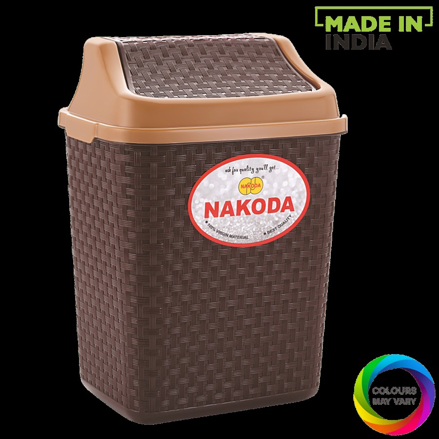 Nakoda Maple Plastic Swing Dustbin / Garbage Bin With - Lid