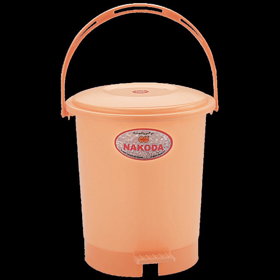 Nakoda Swachh Plastic Pedal Dust & Garbage Bin - Assorted Colour