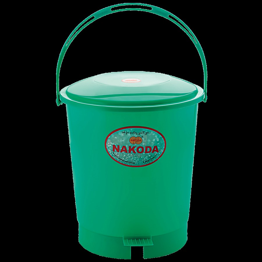 Nakoda Swachh Plastic Pedal Dust & Garbage Bin - Assorted Colour