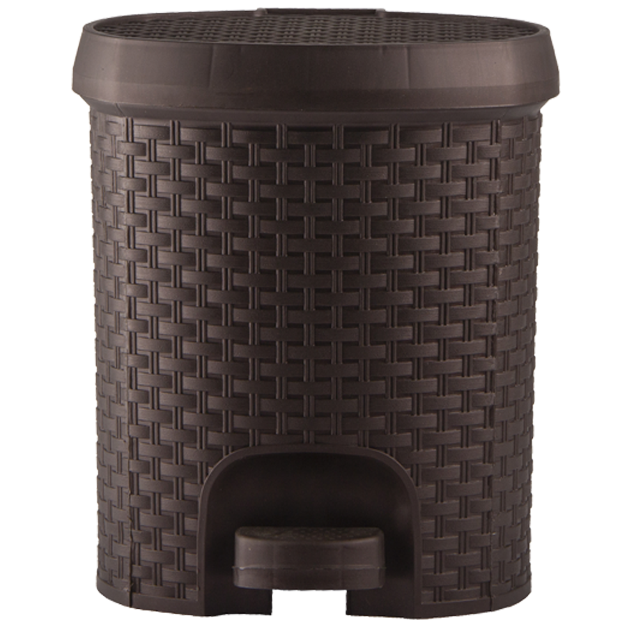 Polyset Java Plastic Dustbin / Garbage Bin - Matt Brown