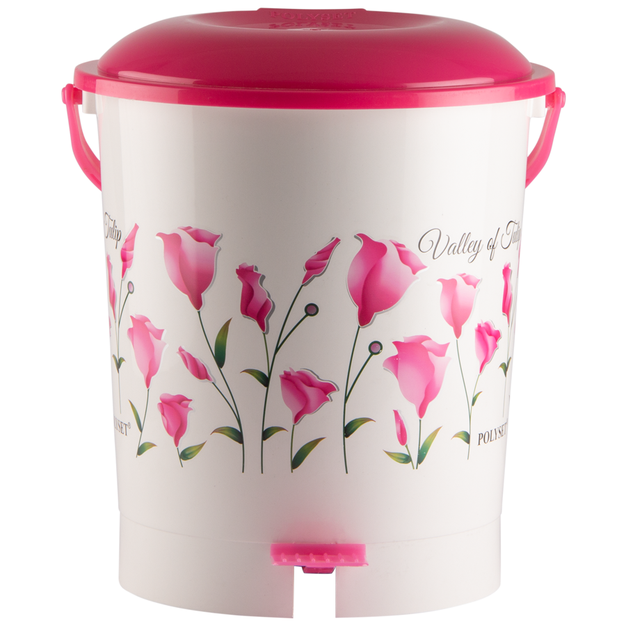 Polyset Super Pedal Bin - Valley Of Tulip Print