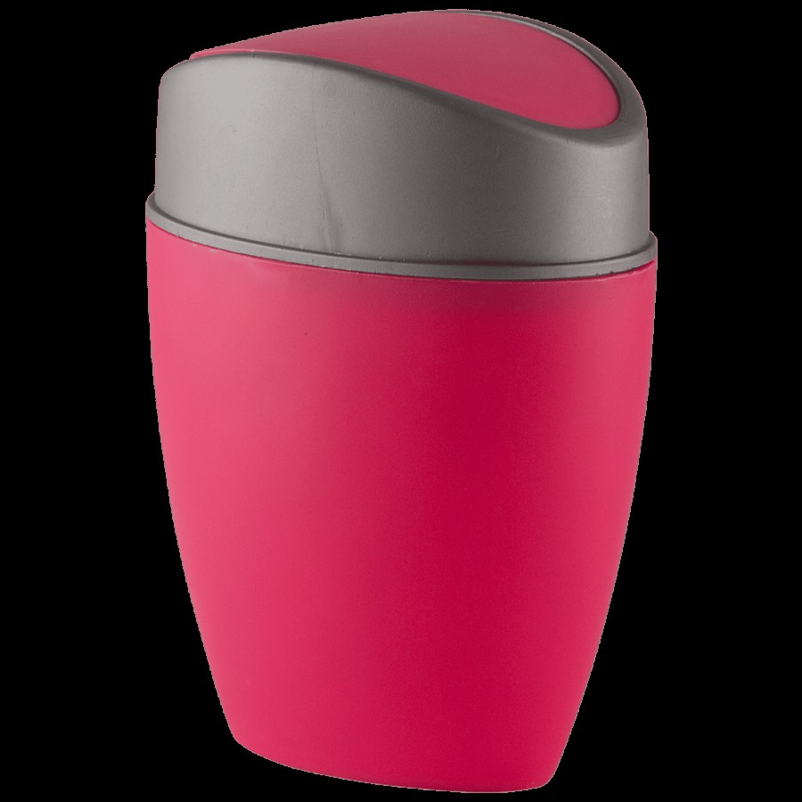 Polyset Tiny Table Top Dustbin - Pink