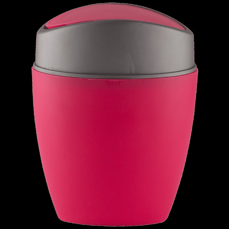 Polyset Tiny Table Top Dustbin - Pink