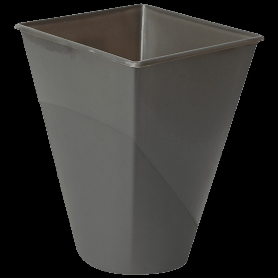 Princeware Open Square Dustbin / Garbage Bin Bucket - Grey Colour