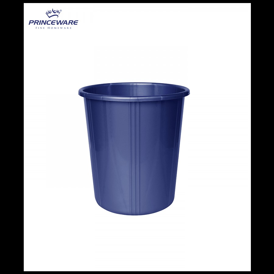 Princeware Plastic Dustbin / Garbage Bin without Lid - Blue Colour