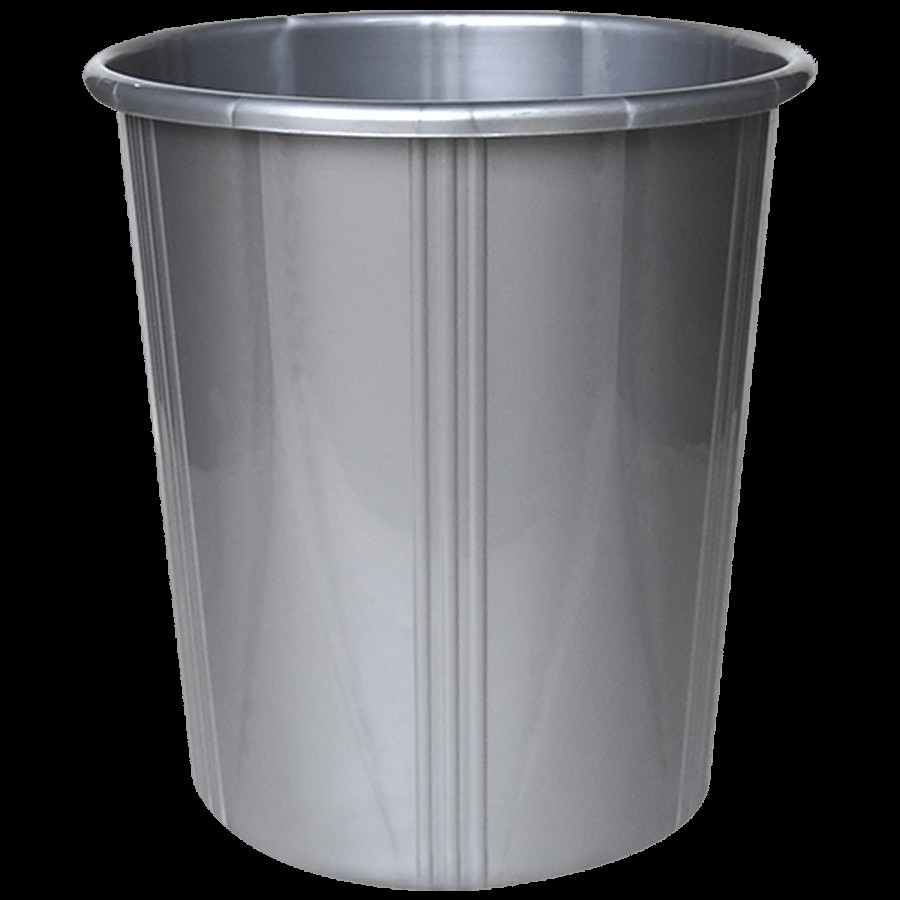 Princeware Princeware Plastic Dustbin / Garbage Bin without Lid - Grey Colour