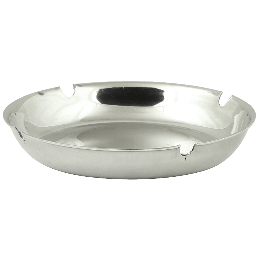 VC Stainless Steel Cigarettes Ash Tray - Round