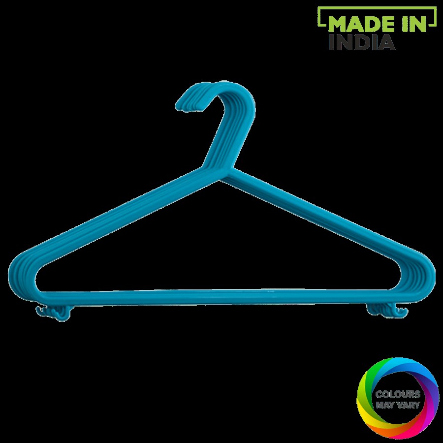 All Time Plastic Hanger / Cloth Hanger - Assorted Colour