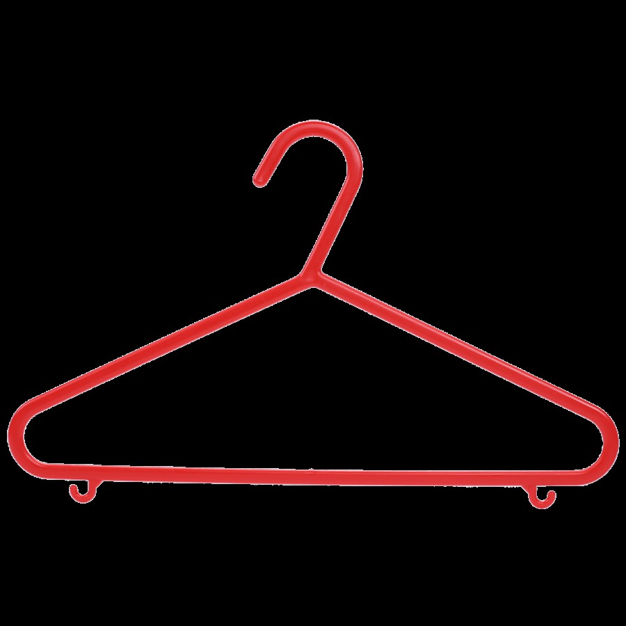 All Time Plastics Hanger/ Cloth Hanger 033 - Red