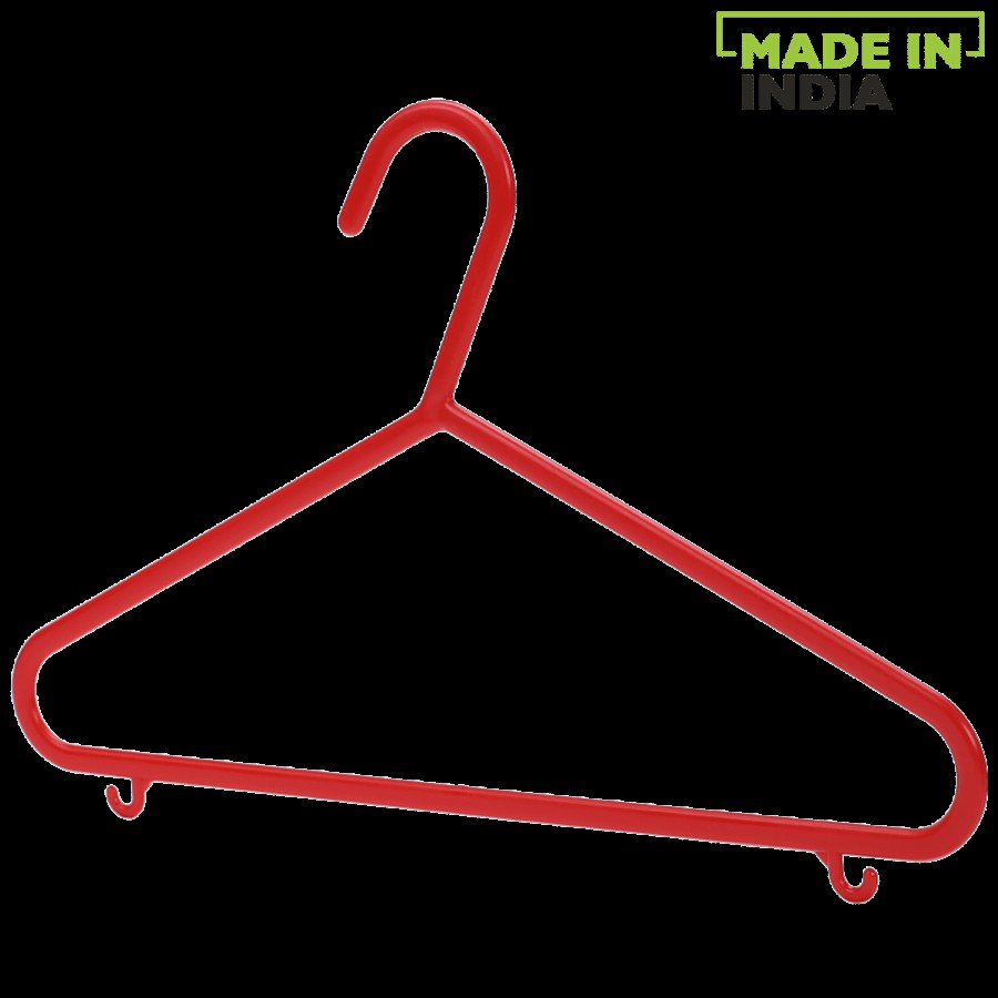 All Time Plastics Hanger/ Cloth Hanger 033 - Red