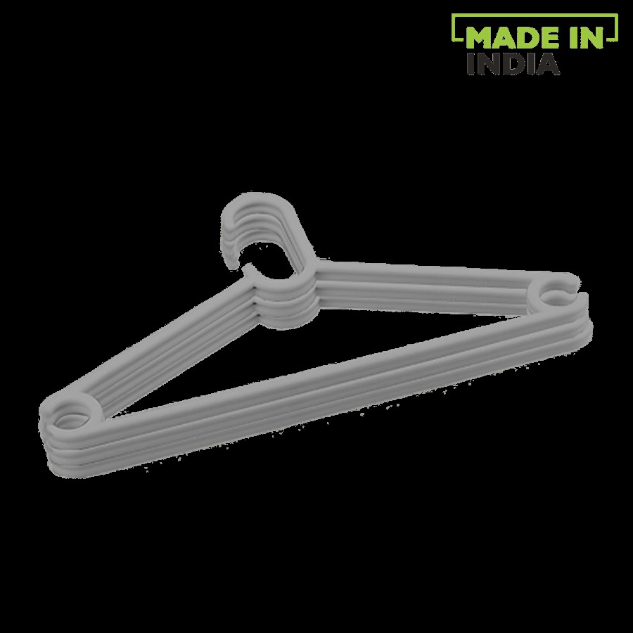 Ratan Plastic Hanger - Silver