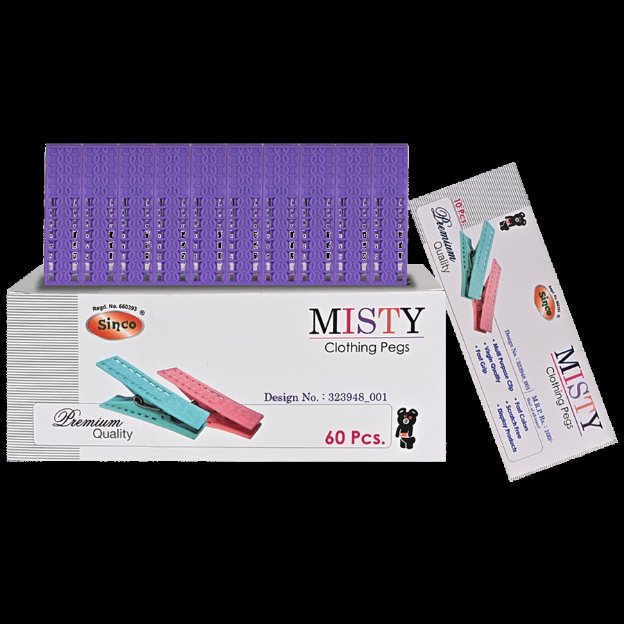 SINCO Misty Premium Designer Cloth Clips/Pegs