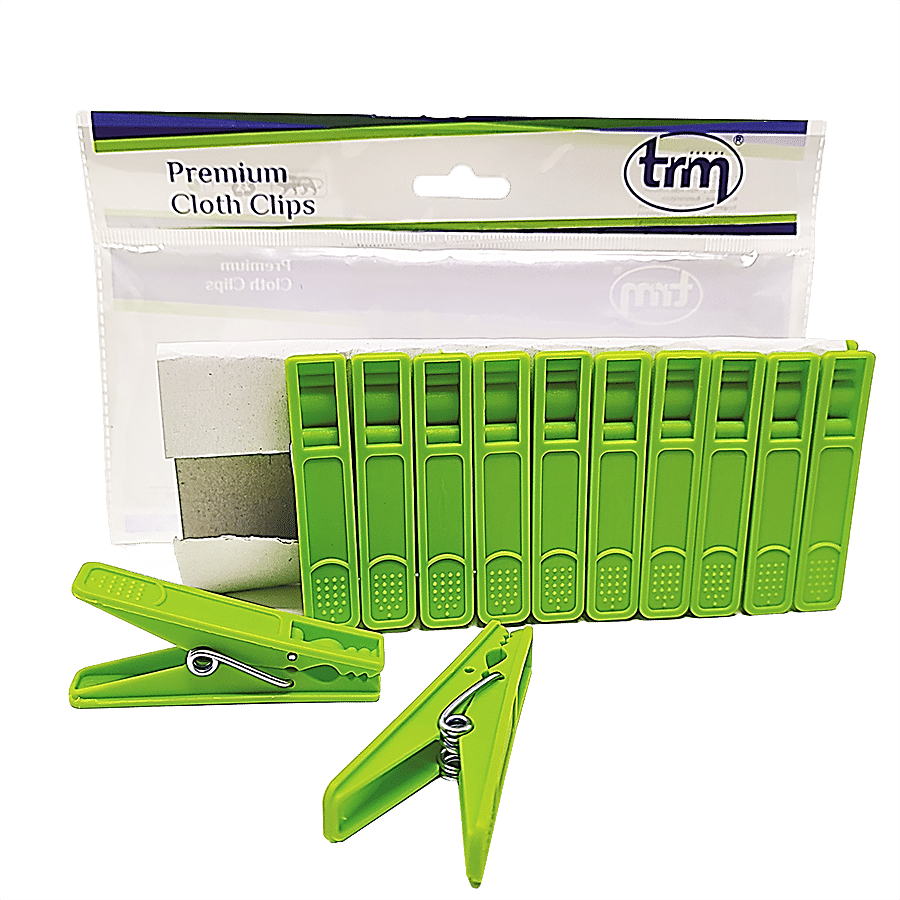 Trm Premium Plastic Hanging Cloth Drying Clips - 2mm