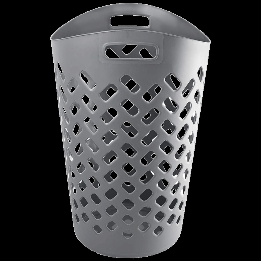 Cello Flexi Plastic Laundry Basket - Grey