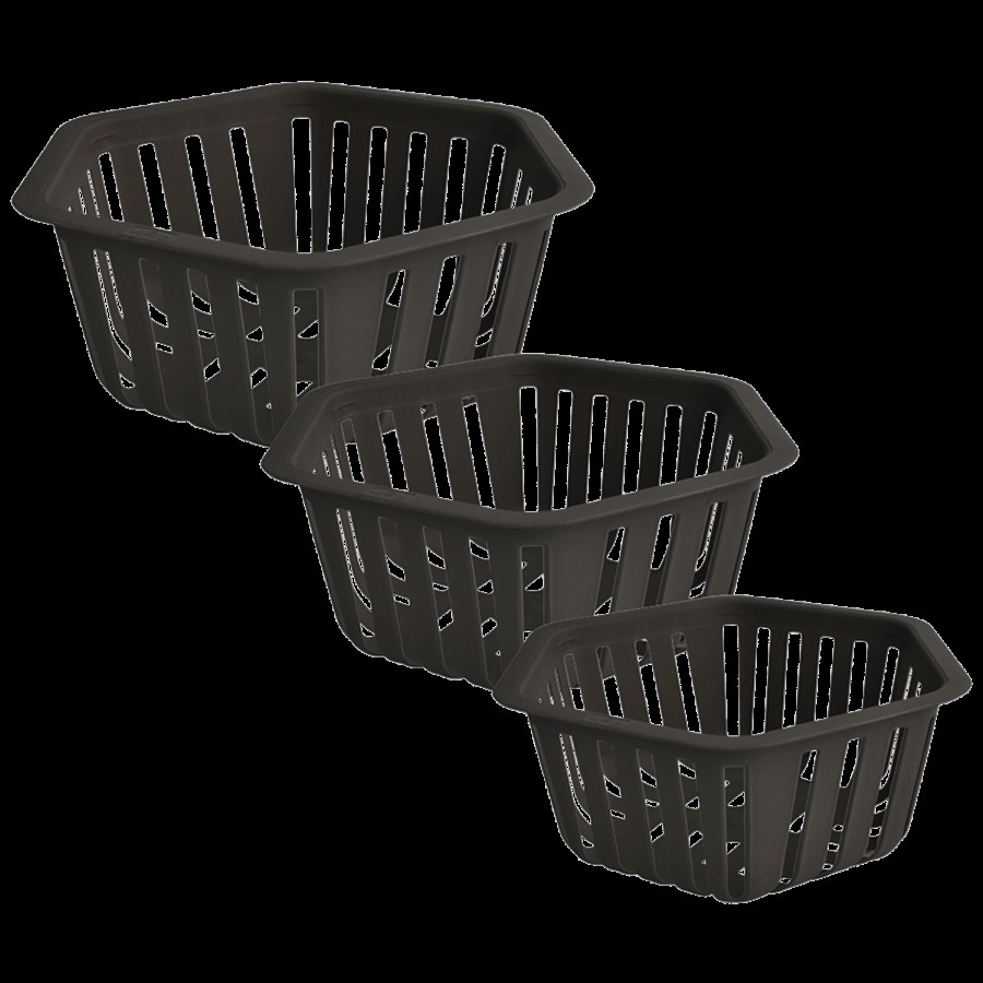 Flair Plastics Hexon Basket - Durable