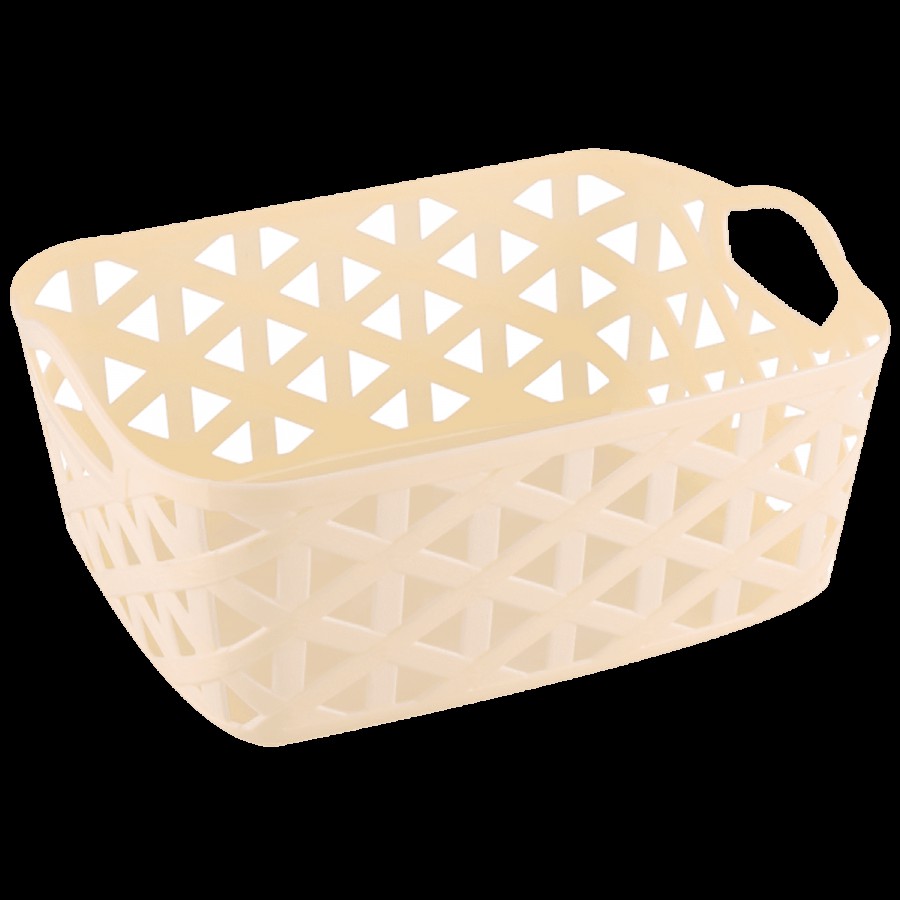 Flair Plastics Plastic Cane Multi Purpose Basket - Medium