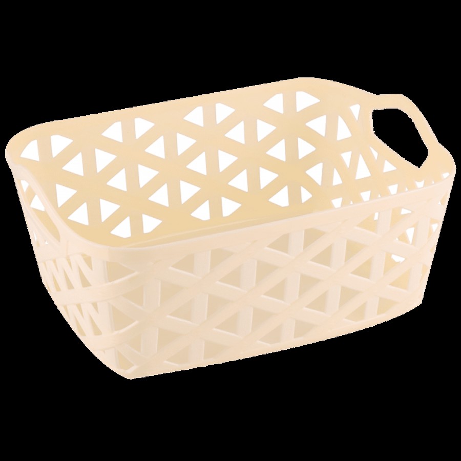 Flair Plastics Plastic Cane Multi Purpose Basket - Small