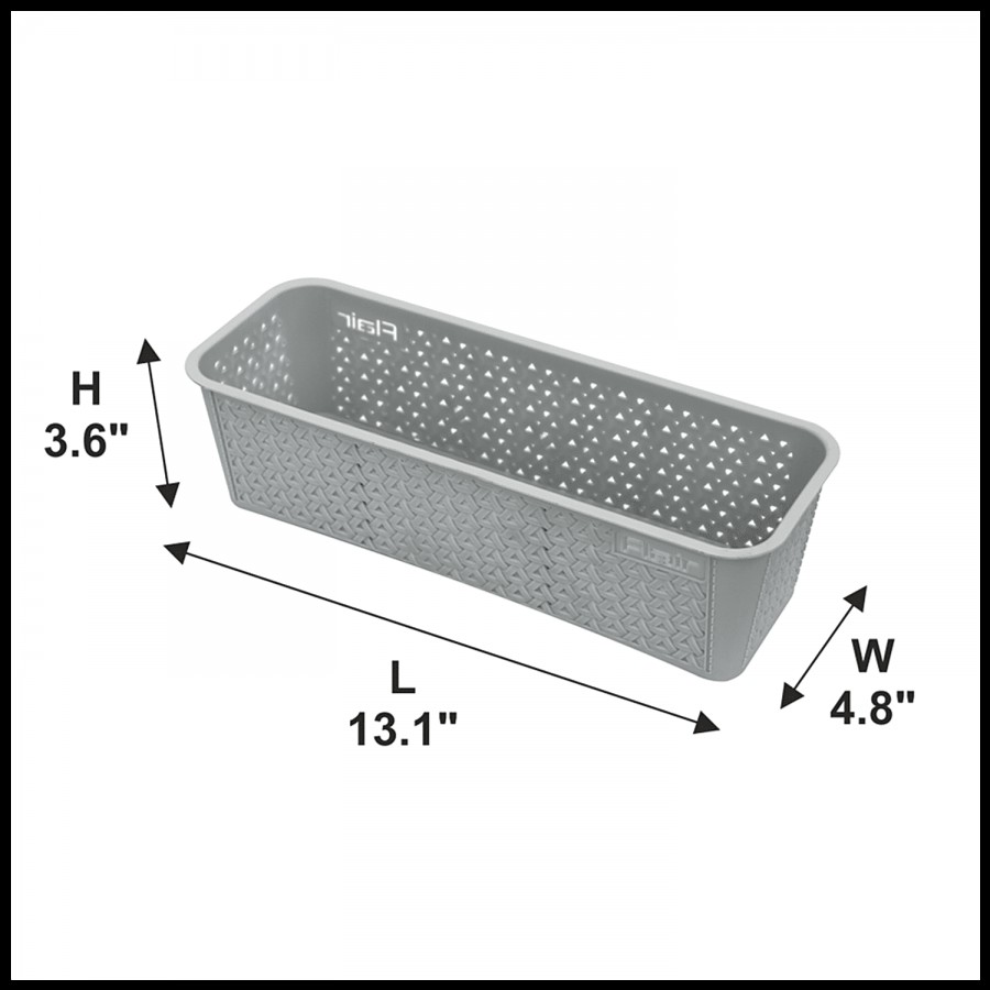 Flair Plastics Ultrahome Rectangle Basket - Without Partition