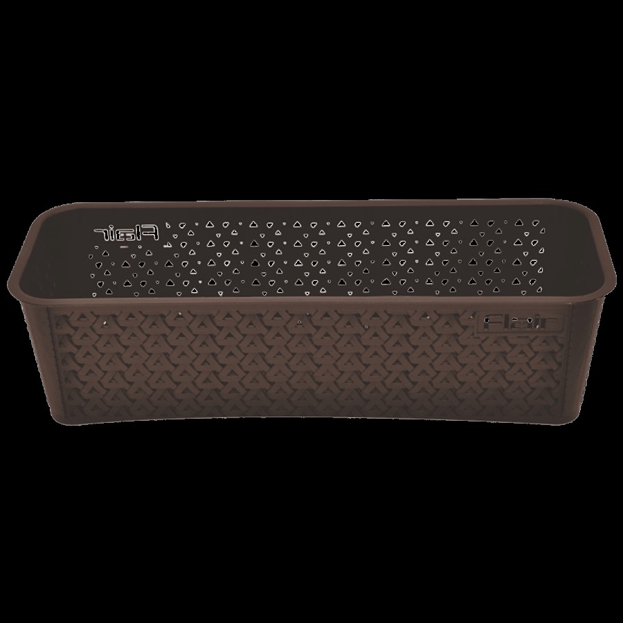 Flair Plastics Ultrahome Rectangle Basket - Without Partition