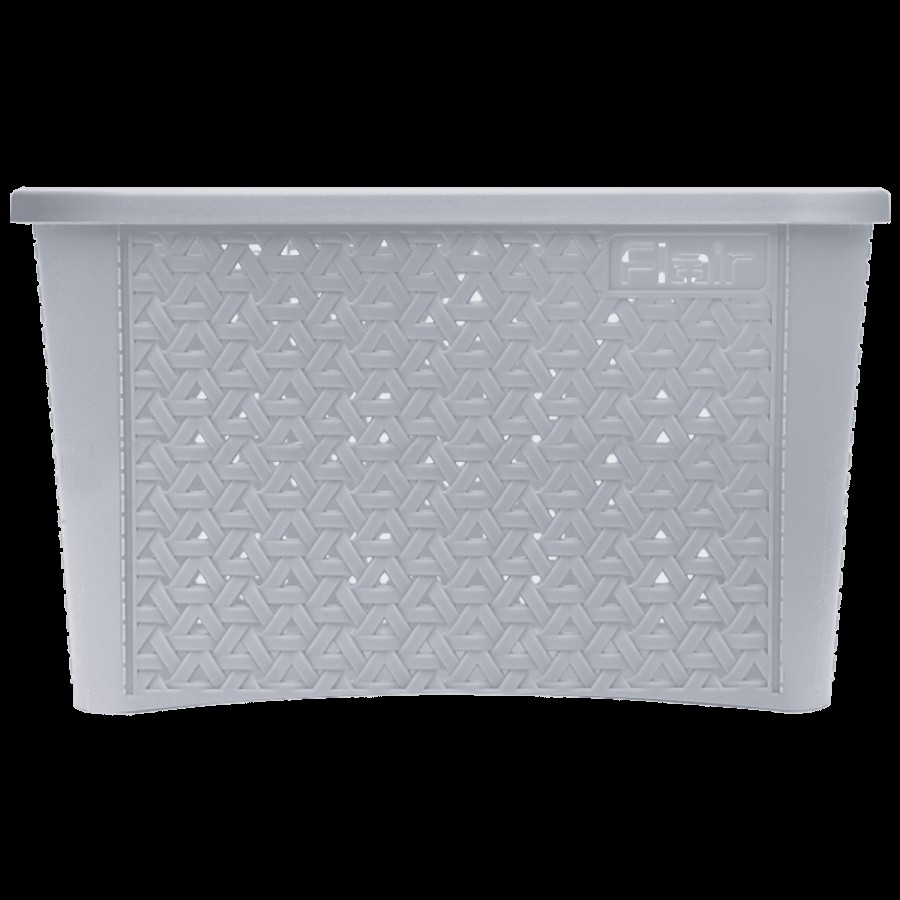 Flair Plastics Utility Basket - With Lid