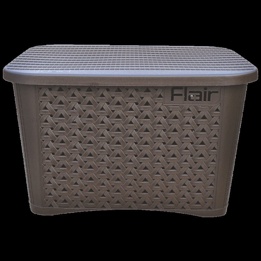 Flair Plastics Utility Basket - With Lid