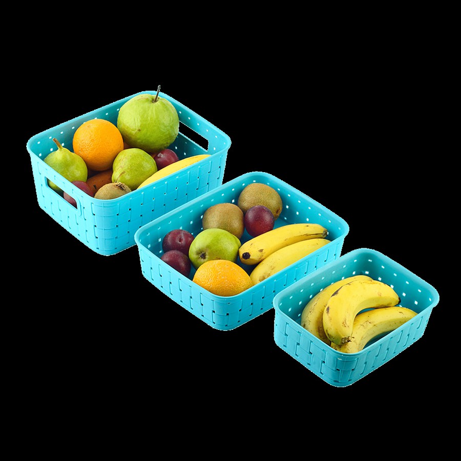 Floraware Smart Kitchen Storage Basket Set - Durable